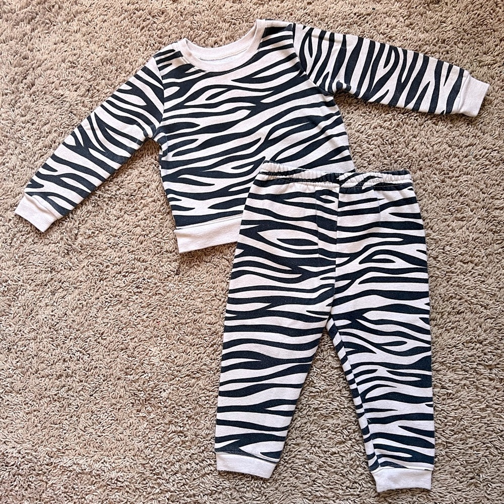 Zebra Print Sweats Outfit
